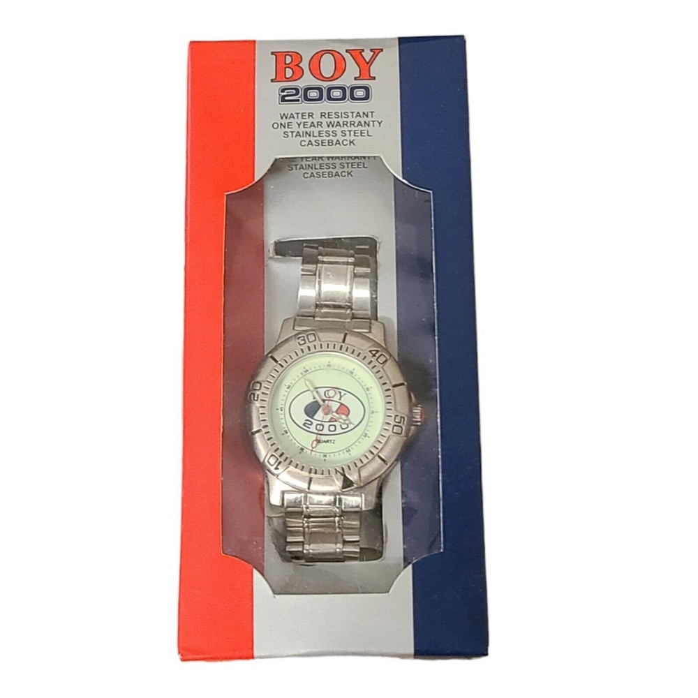 Boy 2000 Vintage Quartz Men's Water Resistant Watch Silver Colored Band